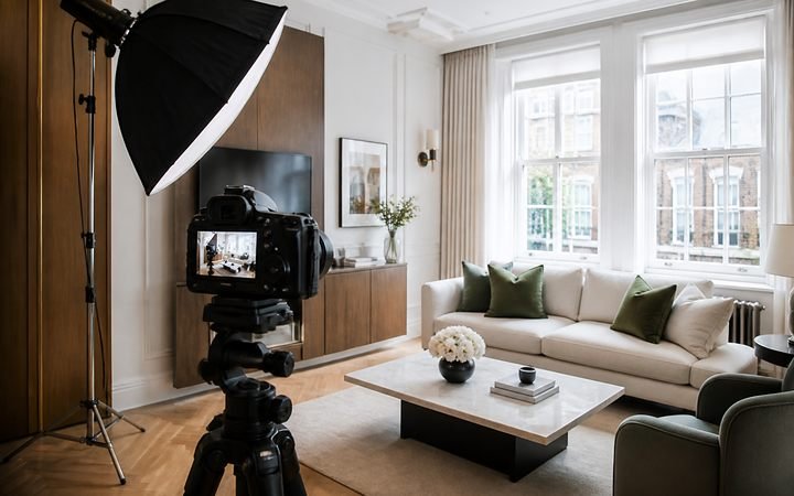Photographing a Kensington flat for its listing
